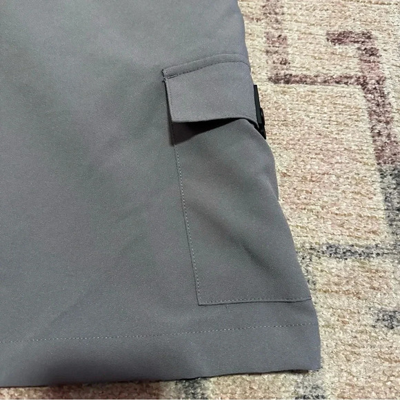Vintage Y2K No Boundaries Grey mini cargo skirt with pockets juniors size 13 - Picture 9 of 12